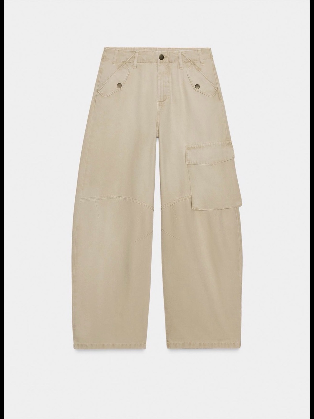 Zara ZW Collection women’s barrel cargo pants - Picture 11 of 12